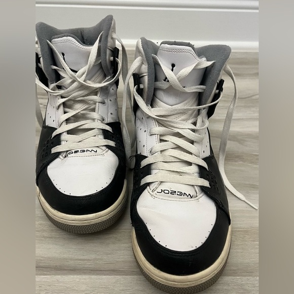 Nike Air Jordan Mens SC-1 White Black 538698-104 High-Top Sneakers Shoes main image 6